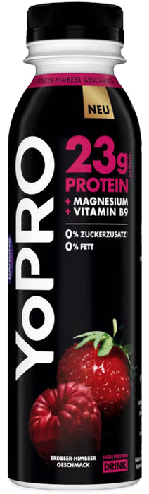 Eiweißdrink (YoPro, Huel) oder 250 g Skyr mit Beeren